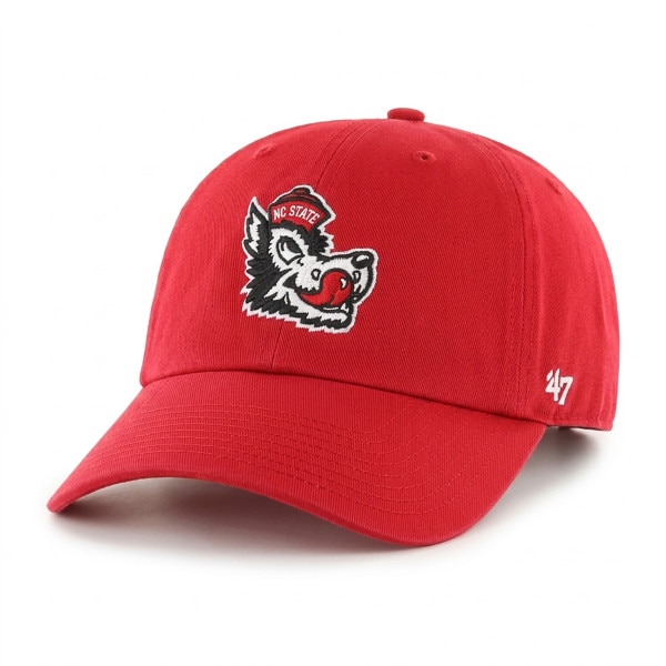 Red Adjustable Clean Up Hat - Slobbering Wolf